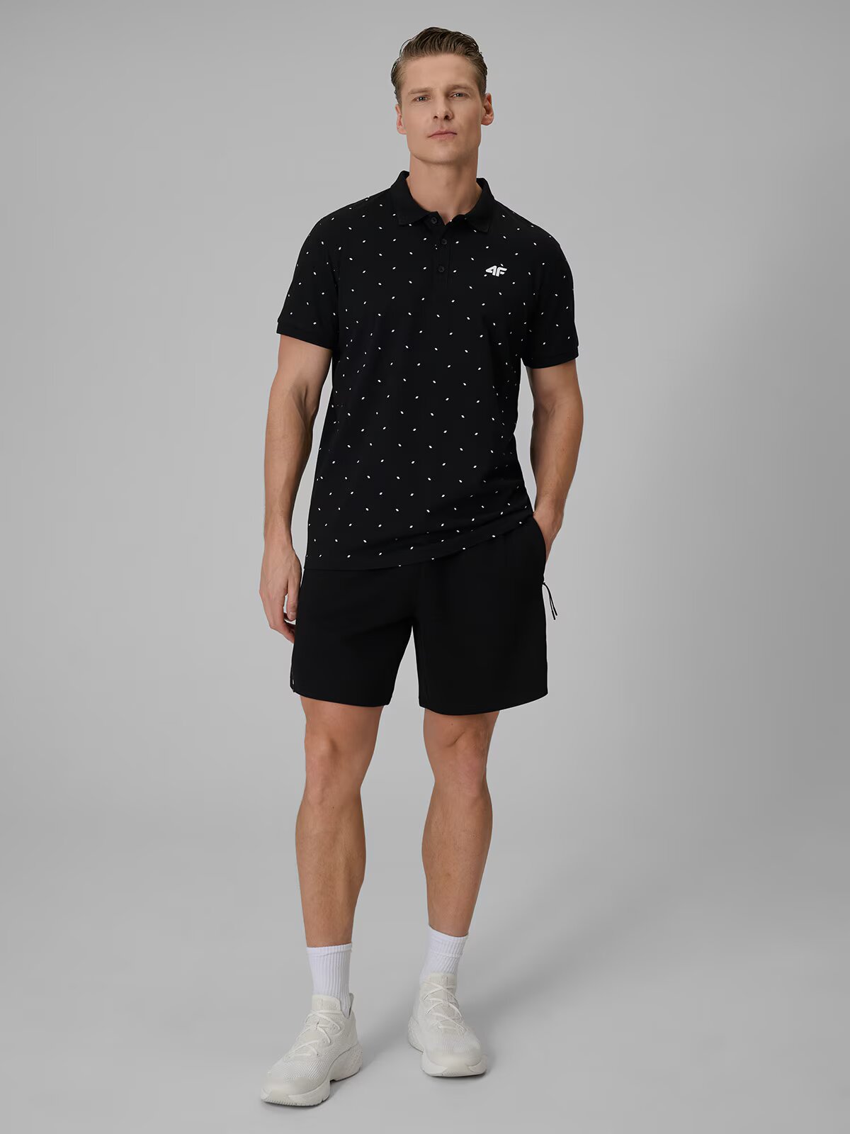 4F Tricou polo regular pentru bărbați - S
