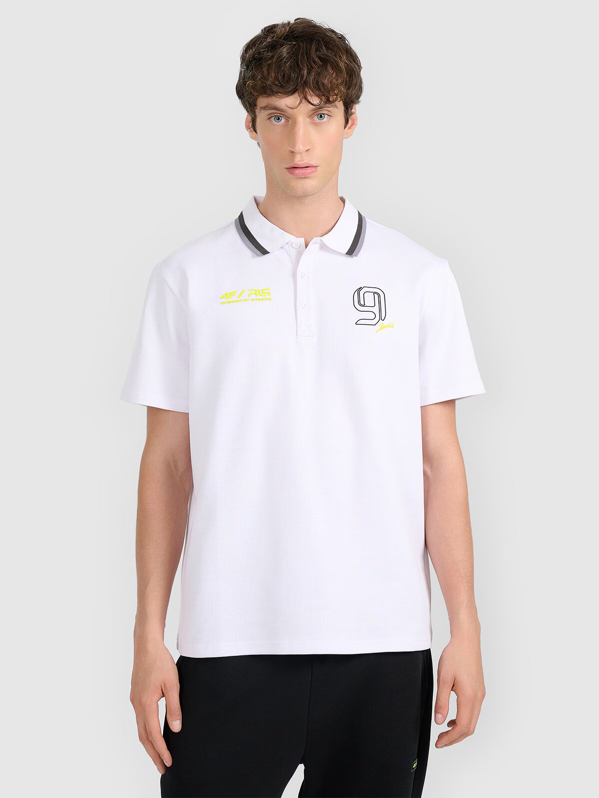 4F Tricou polo regular pentru bărbați x Robert Lewandowski - L