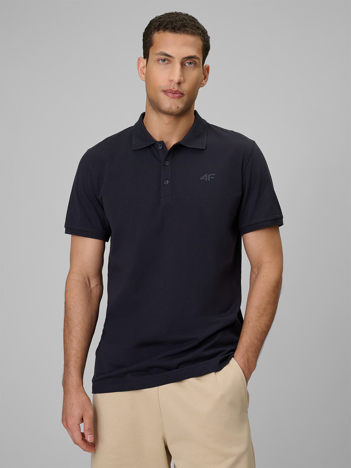 4F Tricou polo regular pentru bărbați - L