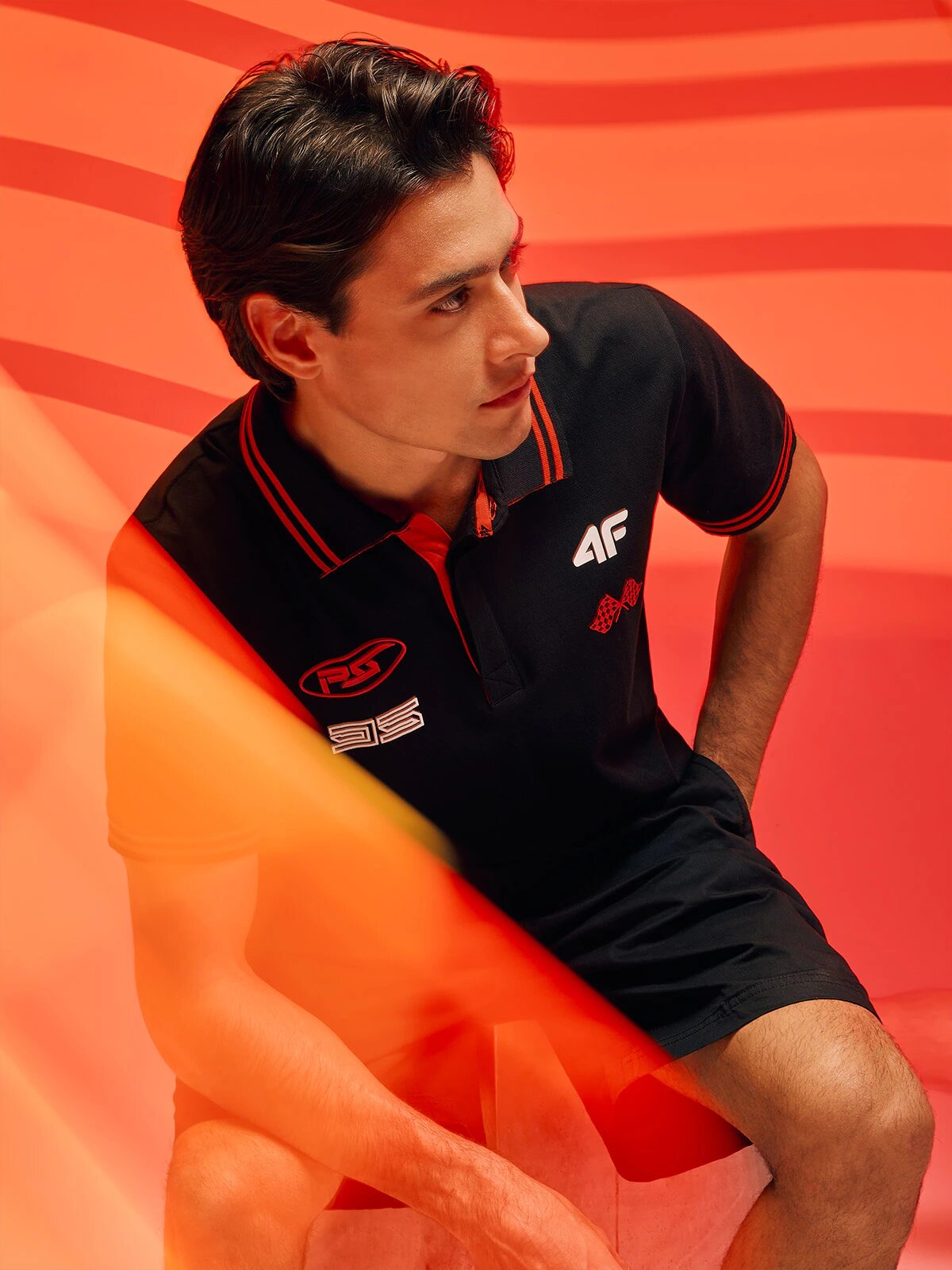 4F Tricou polo regular pentru bărbați - XXL