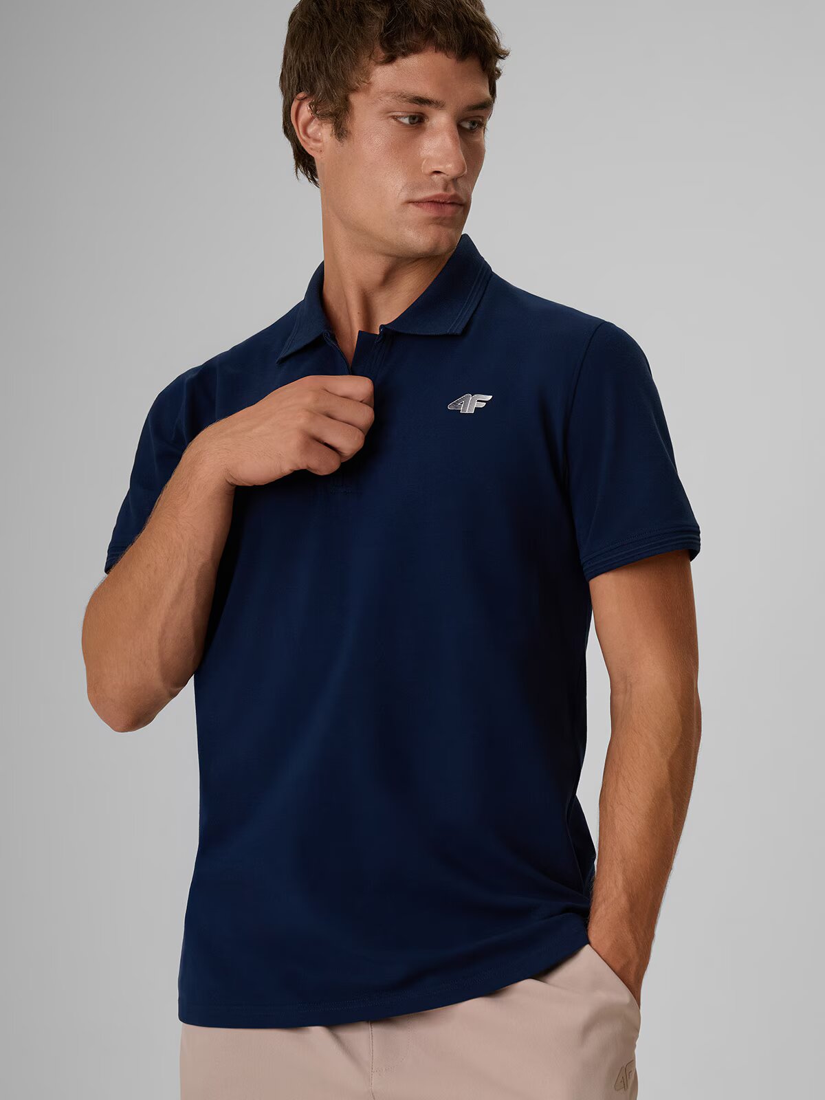 4F Tricou polo regular pentru bărbați - XL