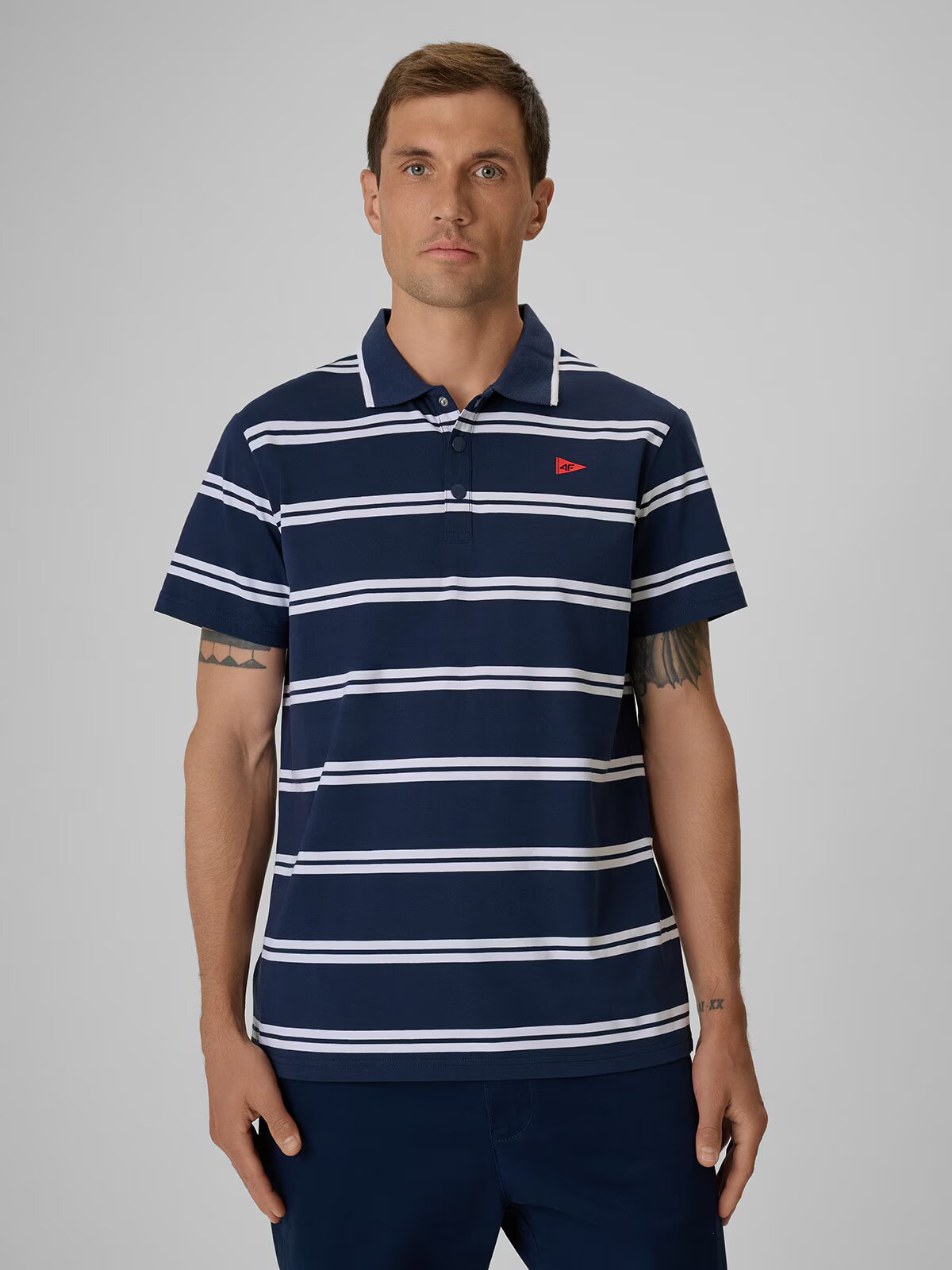 4F Tricou polo regular pentru bărbați - L