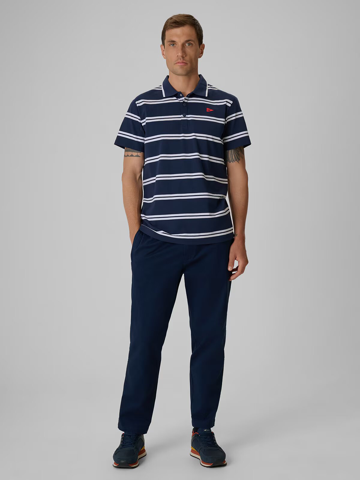 4F Tricou polo regular pentru bărbați - L