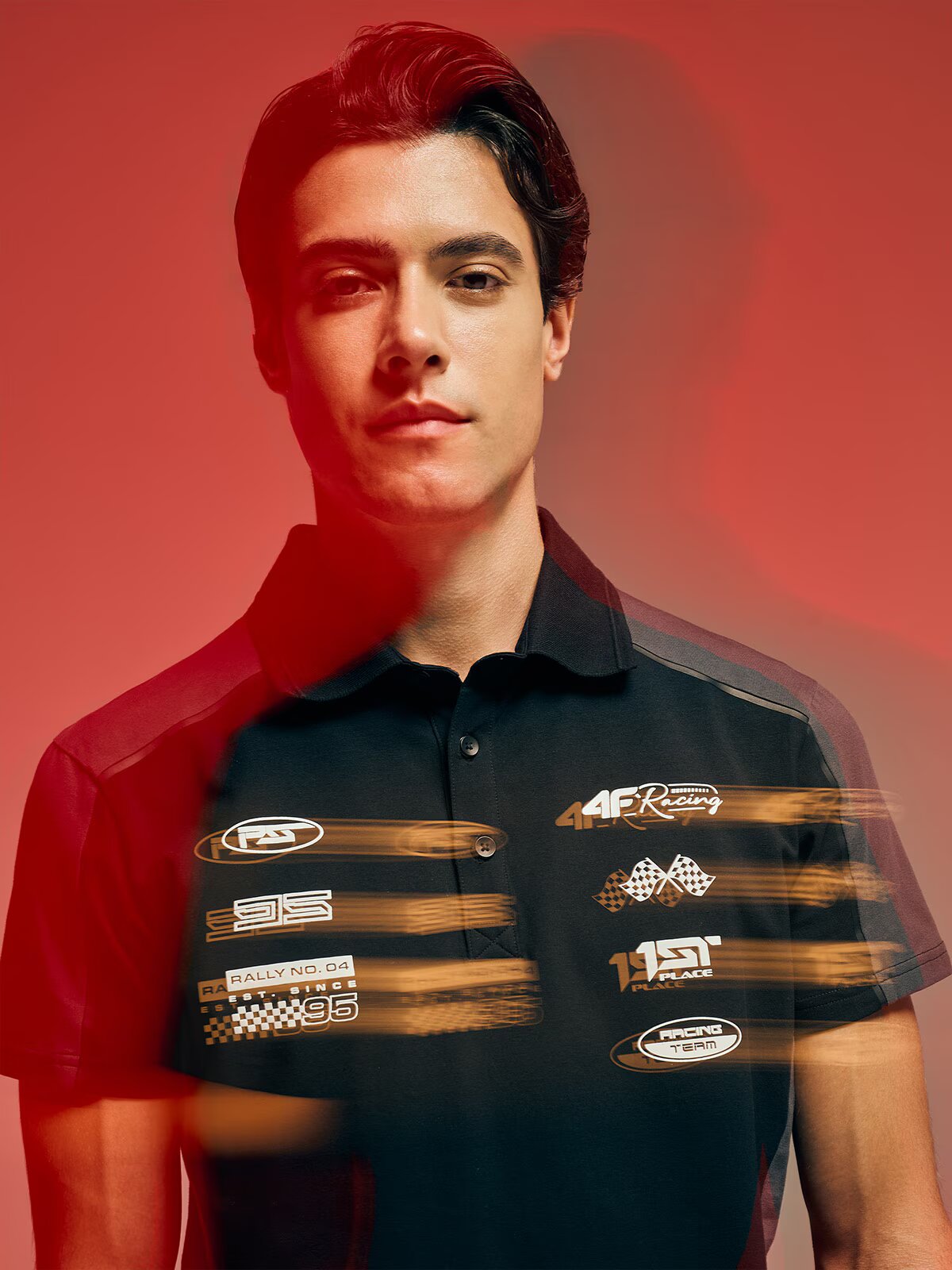 4F Tricou polo slim pentru bărbați - L