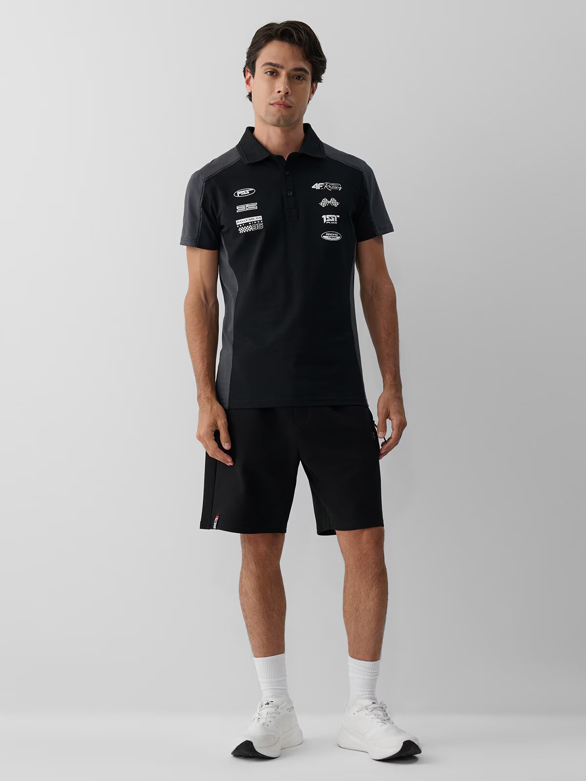 4F Tricou polo slim pentru bărbați - L