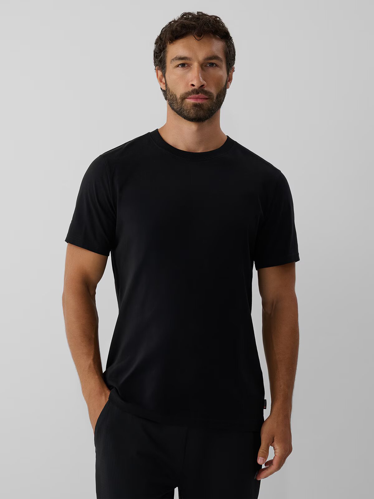 4F Tricou regular cu finisaj antibacterian Polygiene pentru bărbați - S