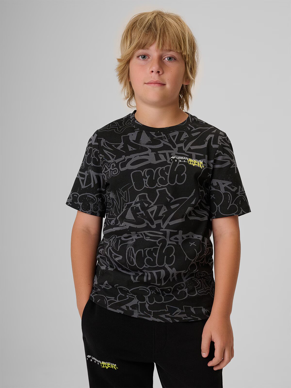4F Tricou regular cu imprimeu băieți - 122