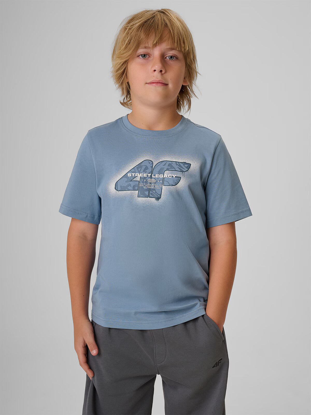 4F Tricou regular cu imprimeu băieți - 122