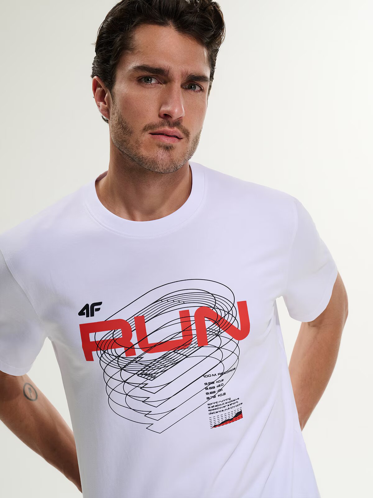 4F Tricou regular cu imprimeu bărbați - XXL