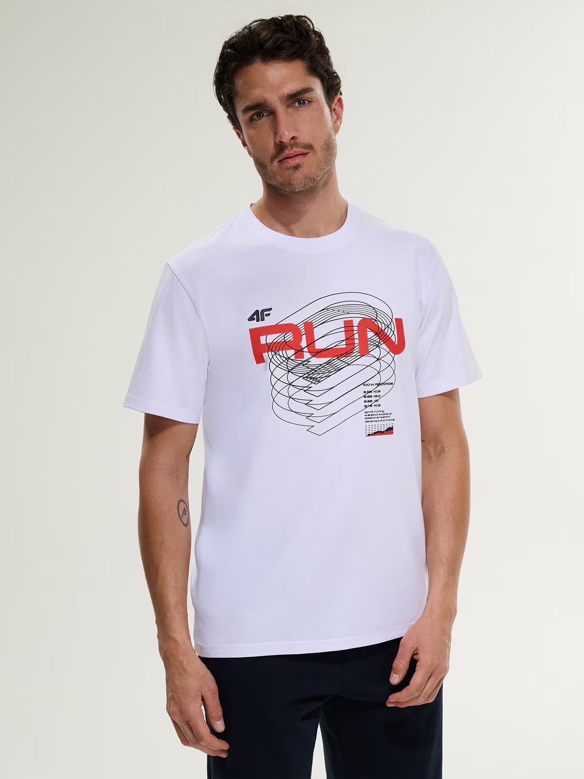 4F Tricou regular cu imprimeu bărbați - XXL
