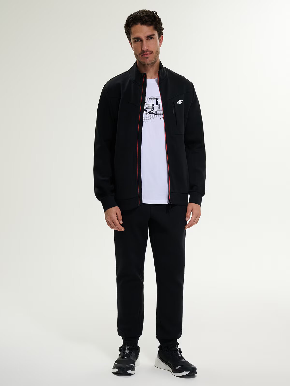 4F Tricou regular cu imprimeu bărbați - M