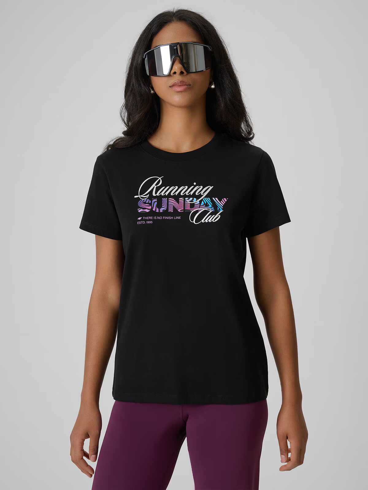 4F Tricou regular cu imprimeu damă - XS