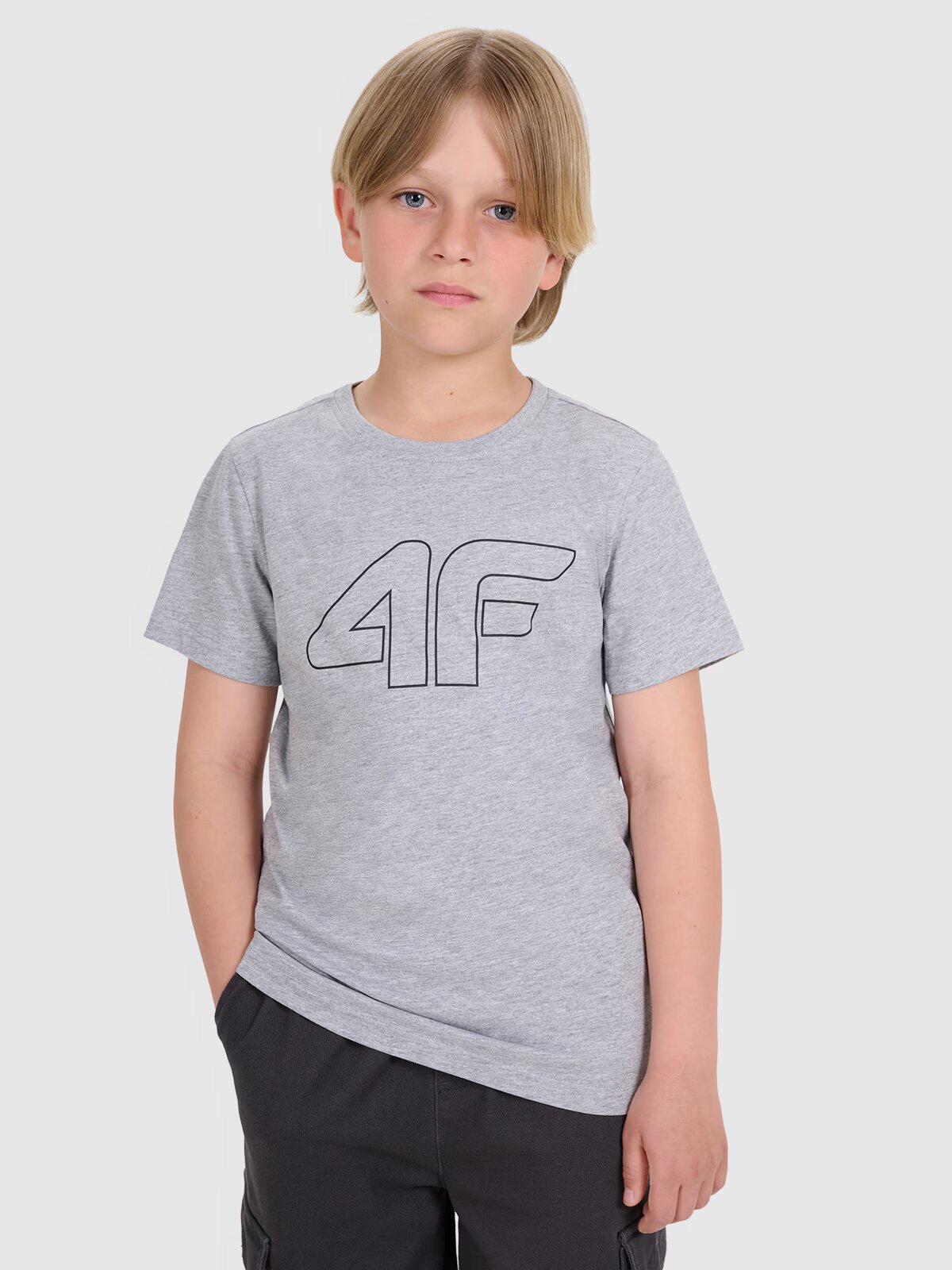 4F Tricou regular cu imprimeu pentru băieți - 140