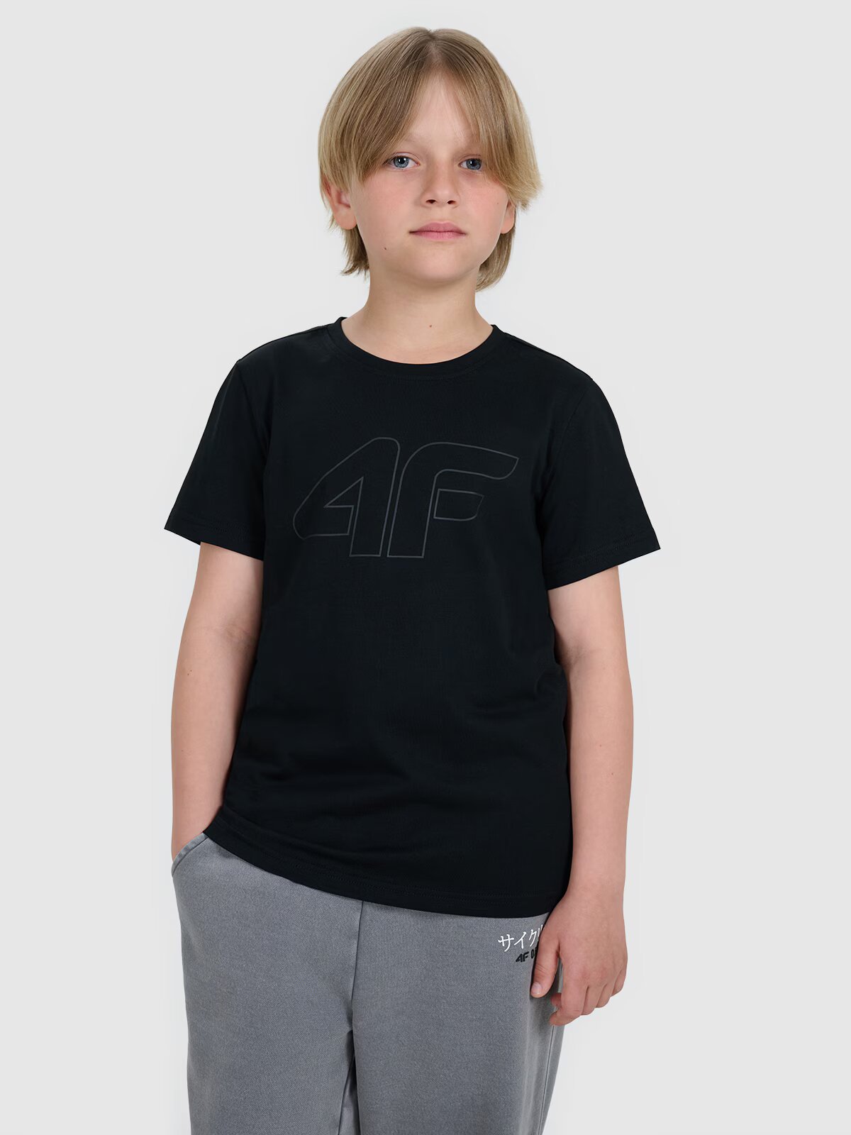4F Tricou regular cu imprimeu pentru băieți - 140