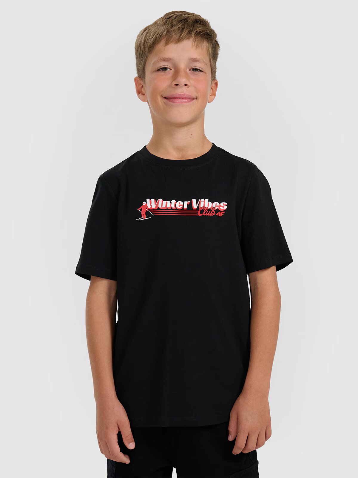 4F Tricou regular cu imprimeu pentru băieți - 122