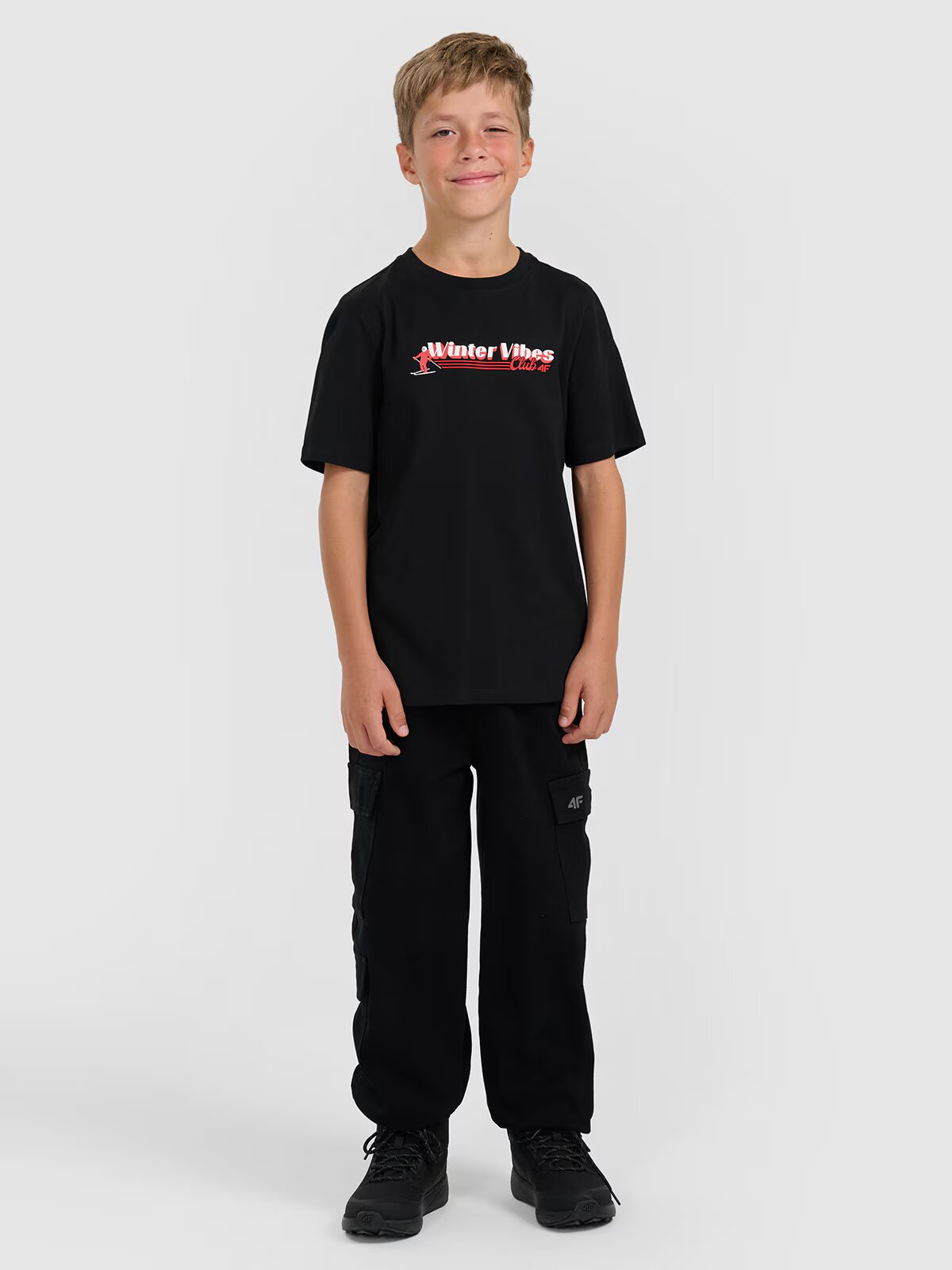 4F Tricou regular cu imprimeu pentru băieți - 122