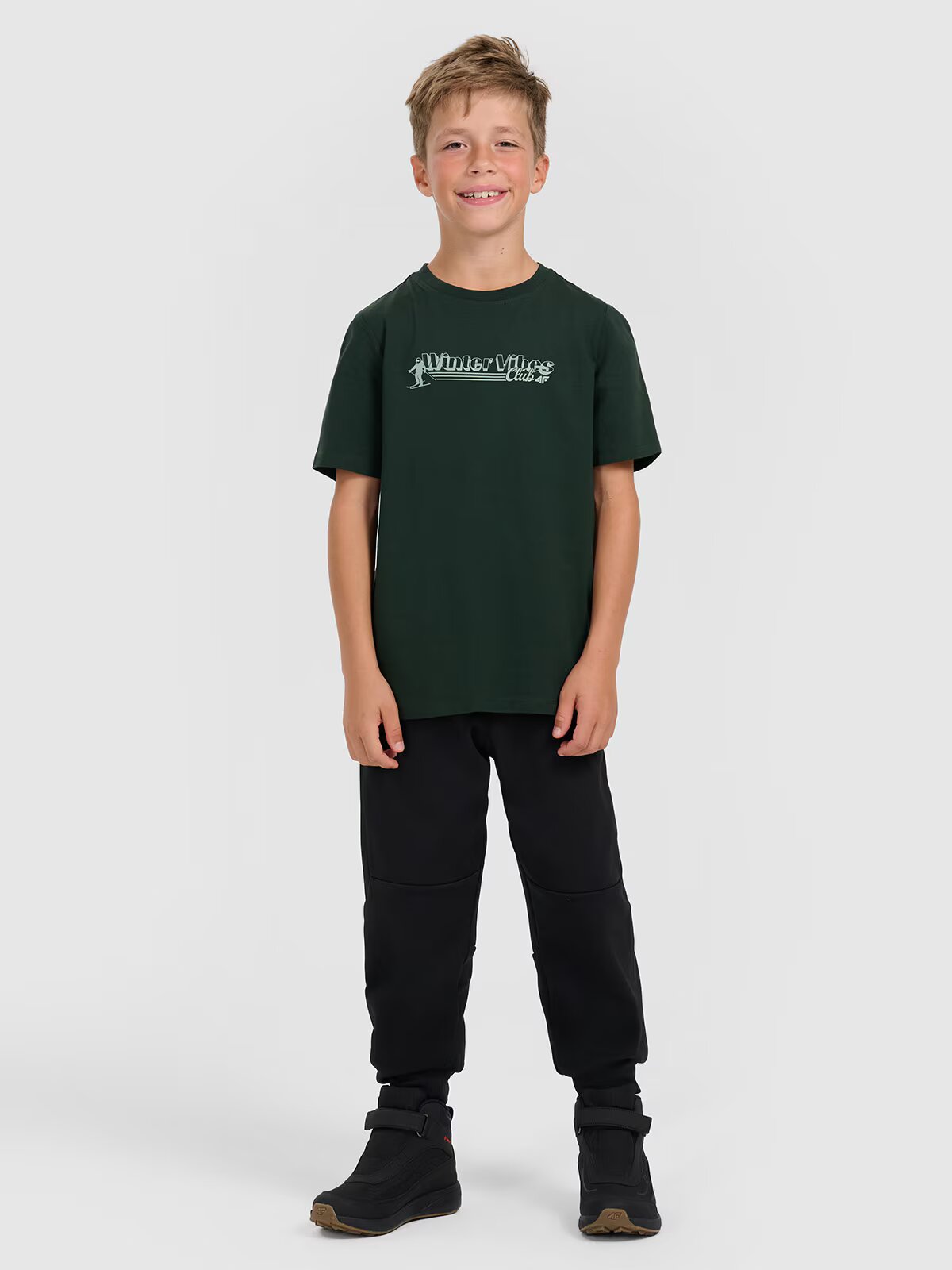 4F Tricou regular cu imprimeu pentru băieți - 122