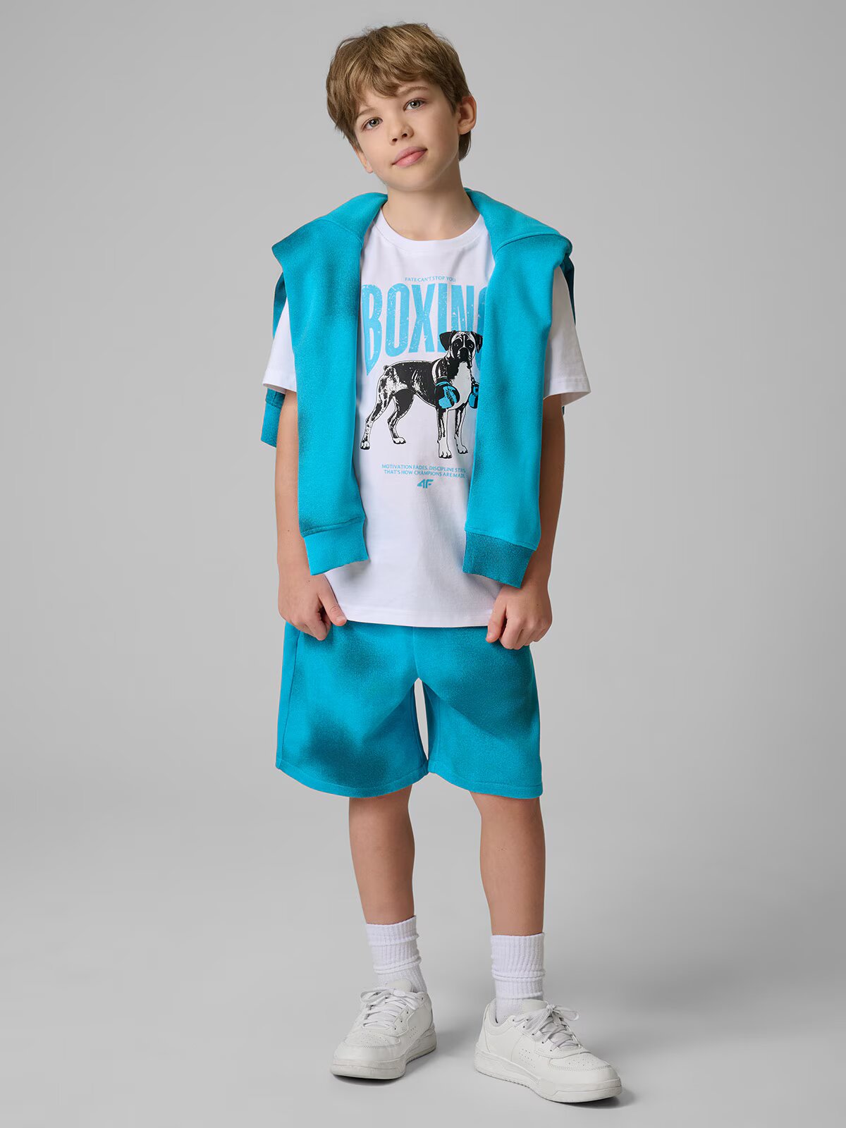 4F Tricou regular cu imprimeu pentru băieți - 122