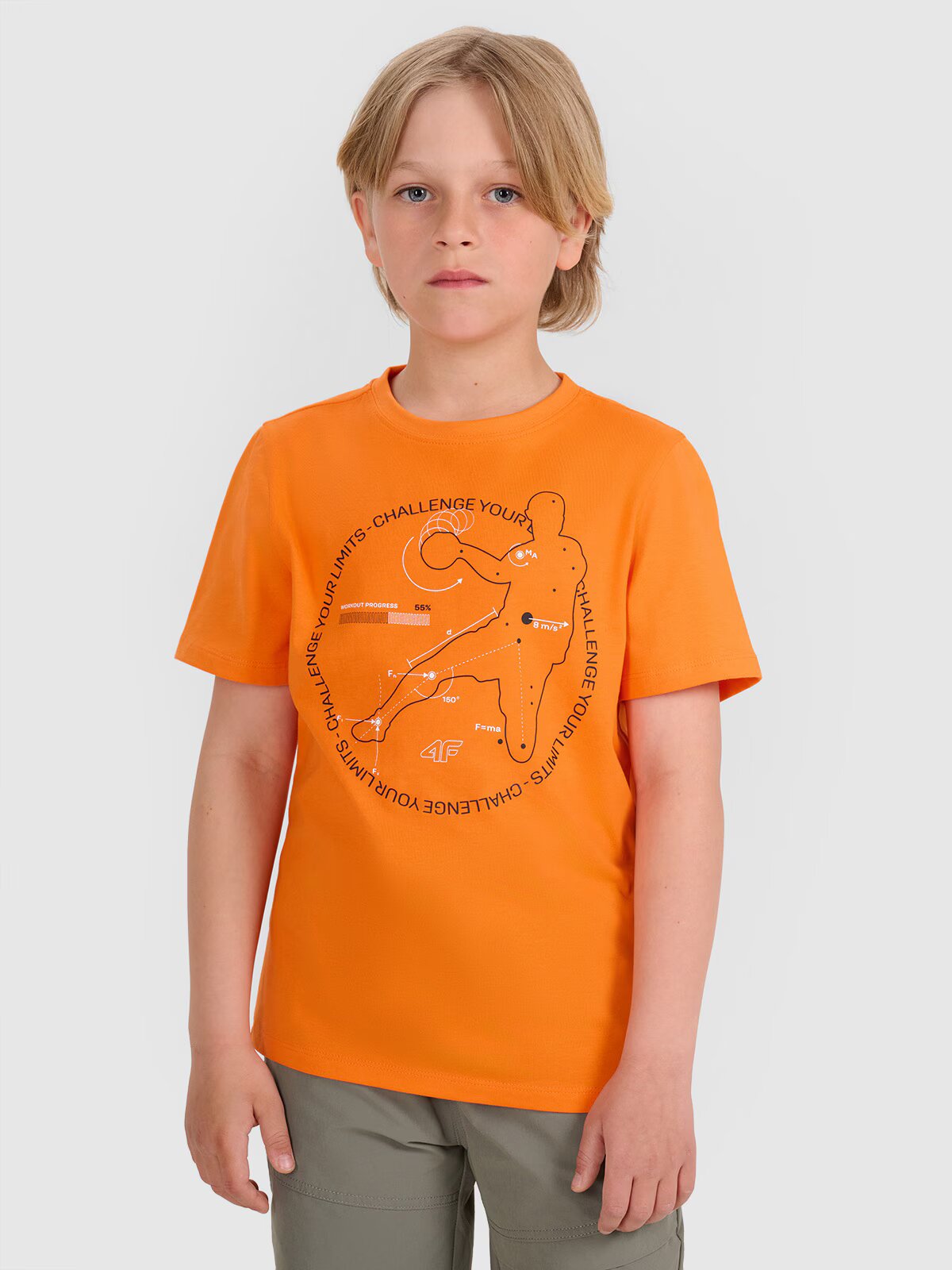 4F Tricou regular cu imprimeu pentru băieți - 164