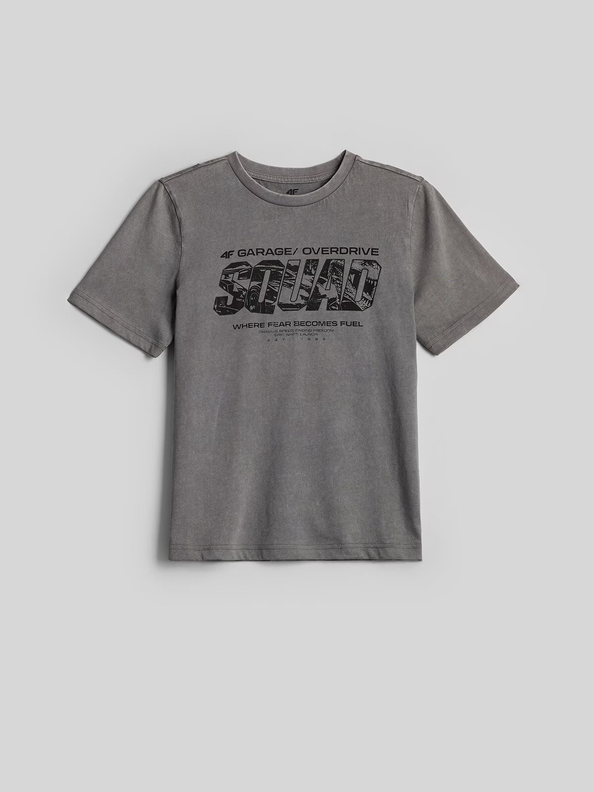 4F Tricou regular cu imprimeu pentru băieți - 128