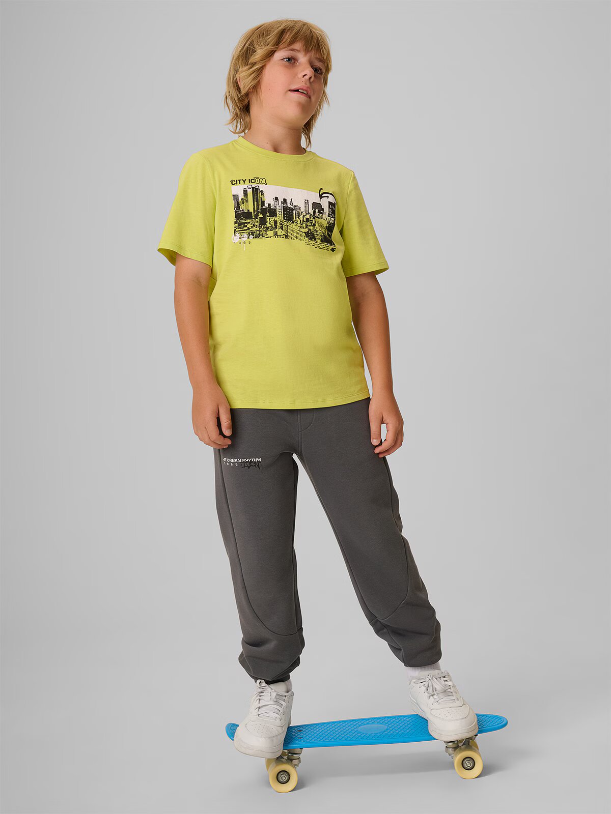 4F Tricou regular cu imprimeu pentru băieți - 140