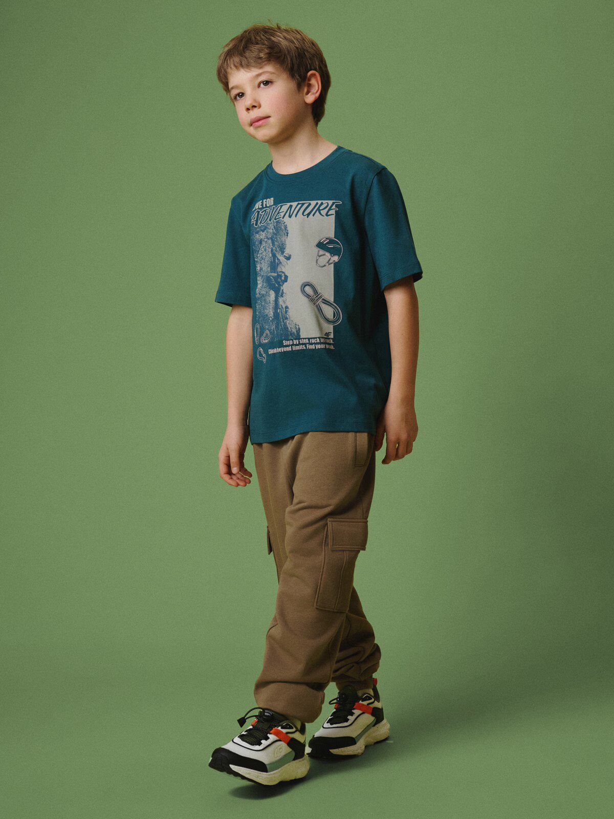 4F Tricou regular cu imprimeu pentru băieți - 122