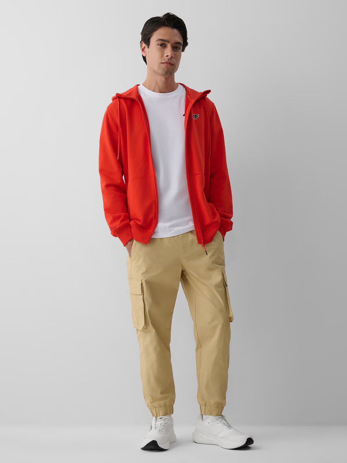 4F Tricou regular cu imprimeu pentru bărbați - L