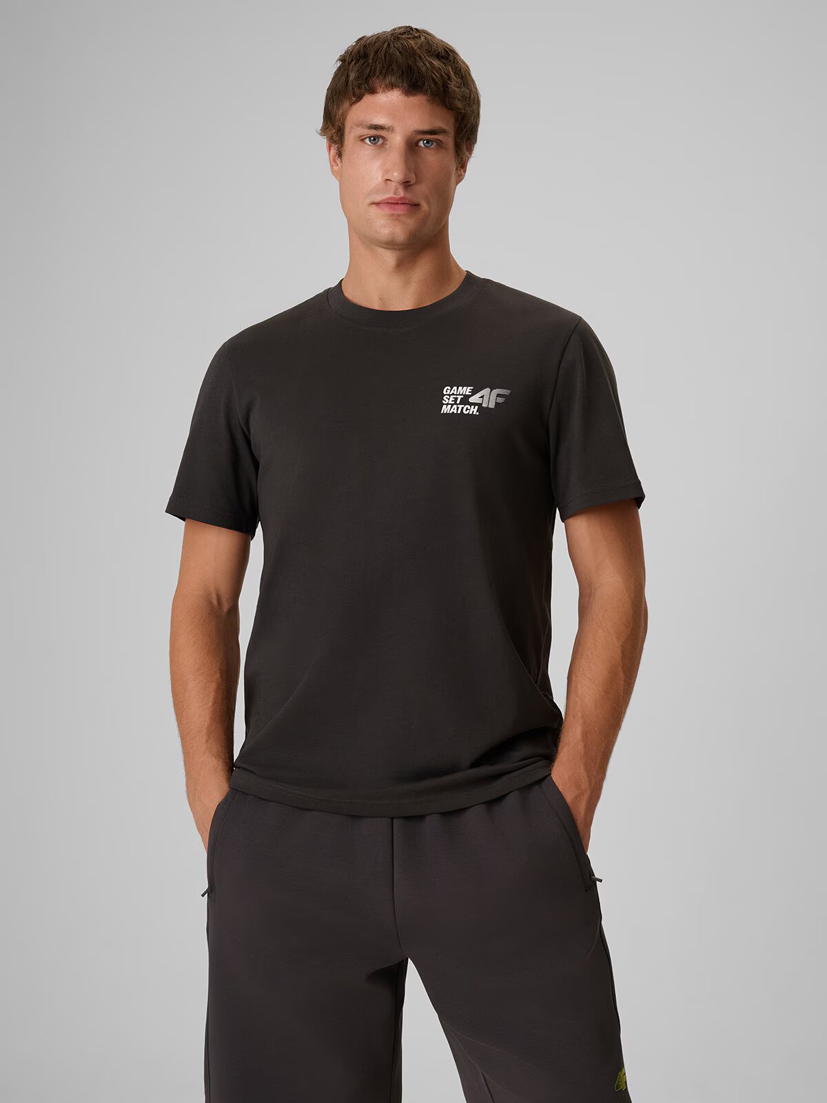 4F Tricou regular cu imprimeu pentru bărbați - XL