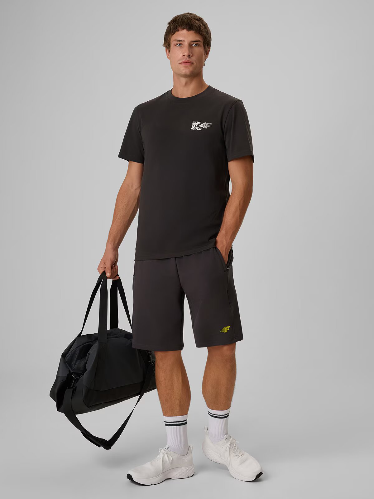 4F Tricou regular cu imprimeu pentru bărbați - XL