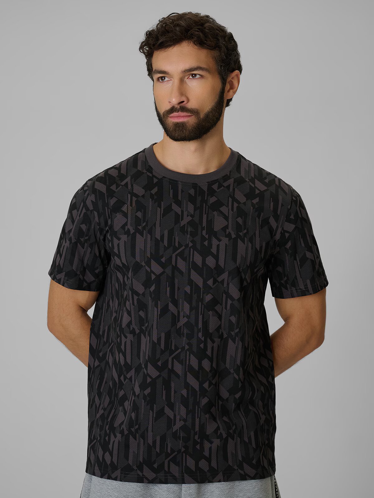 4F Tricou regular cu imprimeu pentru bărbați - S