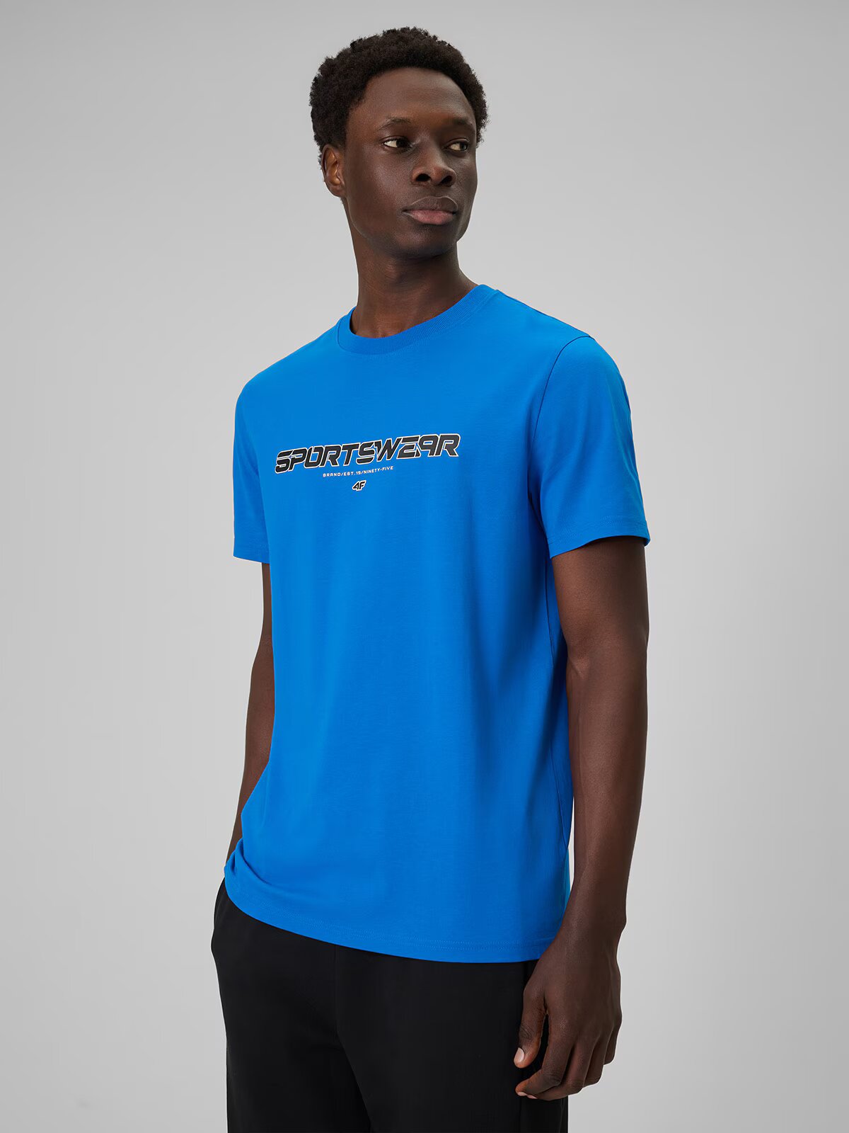 4F Tricou regular cu imprimeu pentru bărbați - S