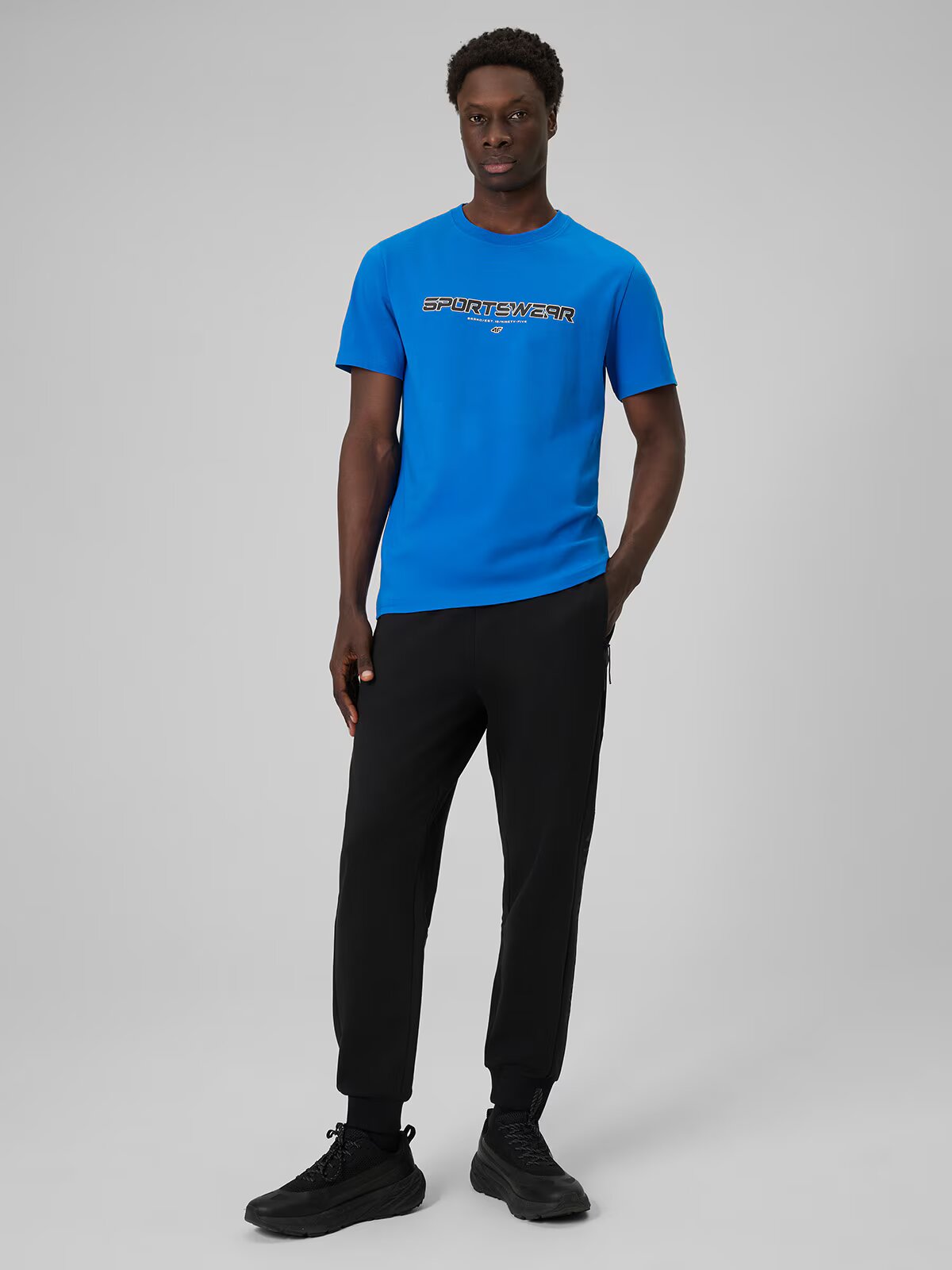 4F Tricou regular cu imprimeu pentru bărbați - S