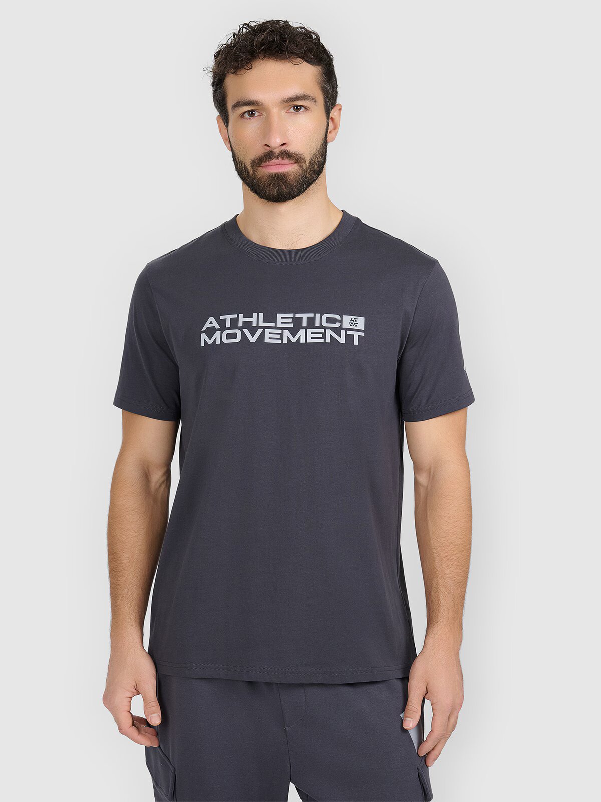 4F Tricou regular cu imprimeu pentru bărbați - S