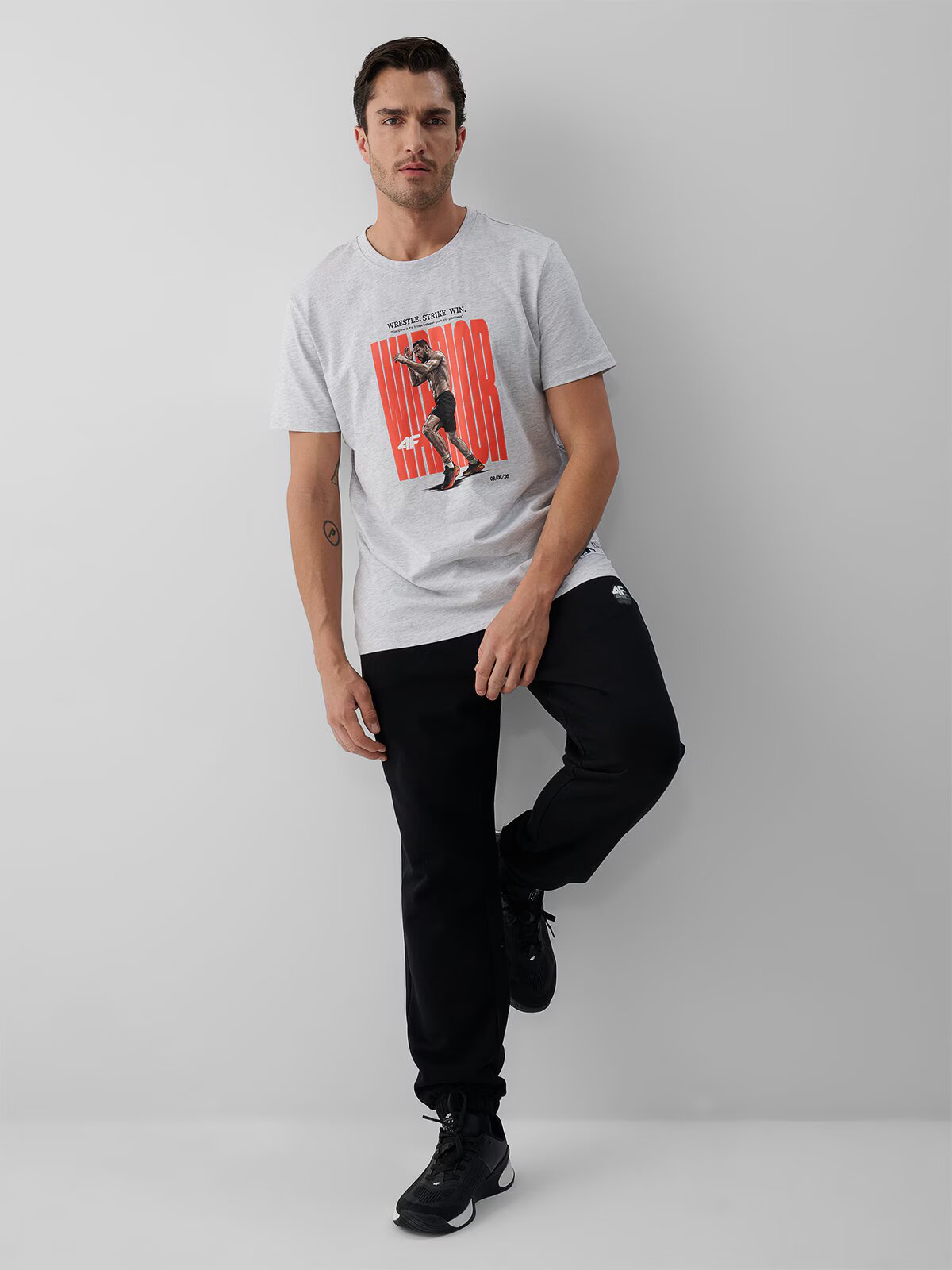 4F Tricou regular cu imprimeu pentru bărbați | Mateusz Gamrot - M