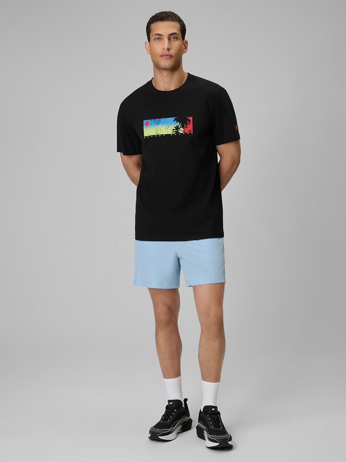 4F Tricou regular cu imprimeu pentru bărbați - M