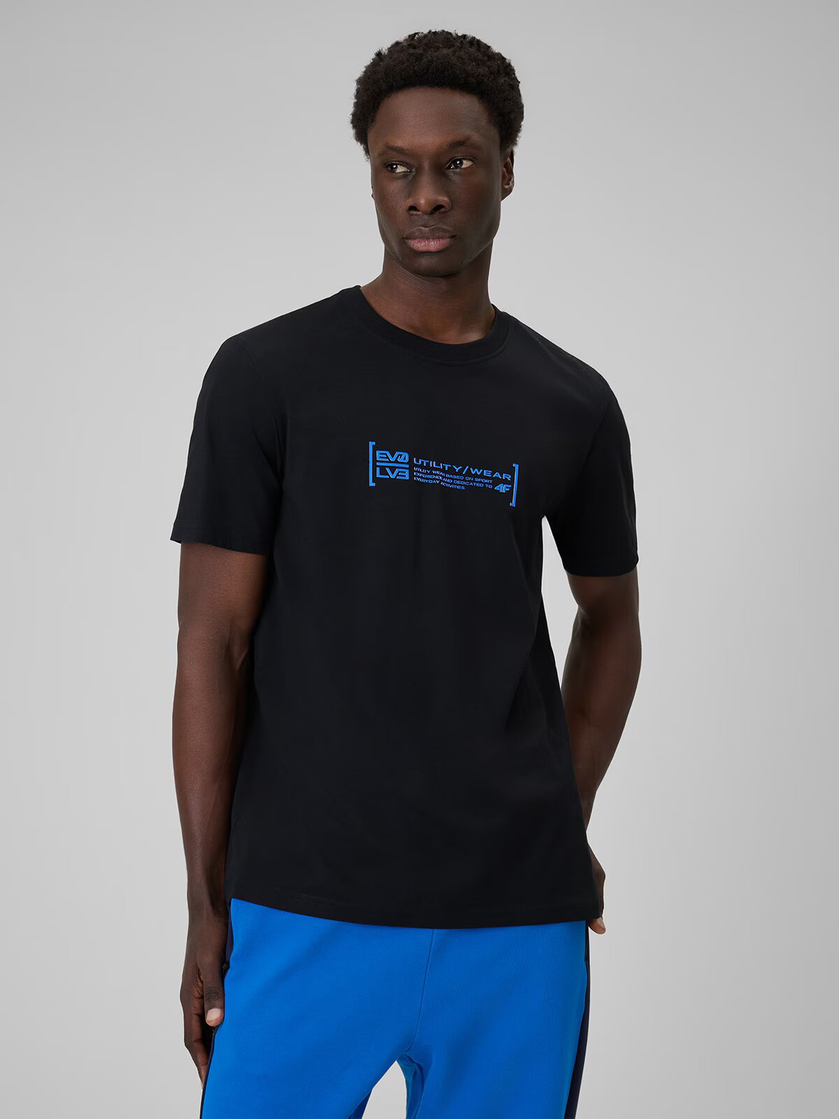 4F Tricou regular cu imprimeu pentru bărbați - S