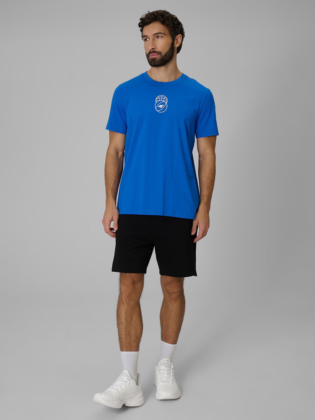 4F Tricou regular cu imprimeu pentru bărbați - M