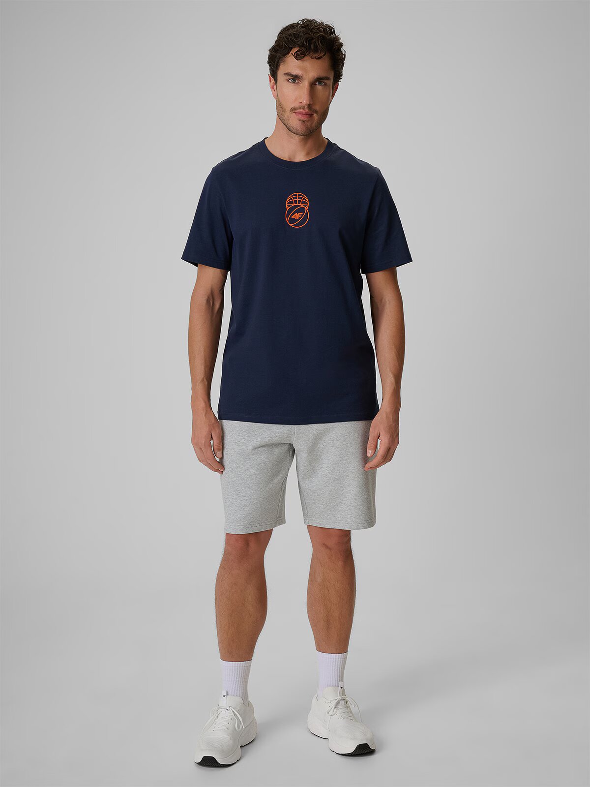 4F Tricou regular cu imprimeu pentru bărbați - M