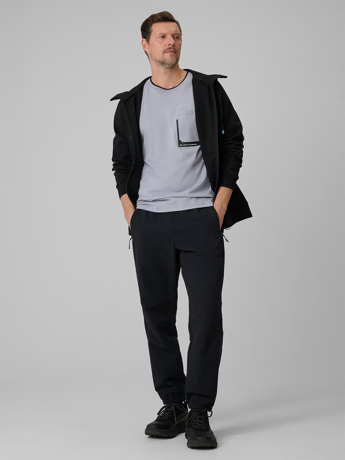 4F Tricou regular cu imprimeu pentru bărbați - M