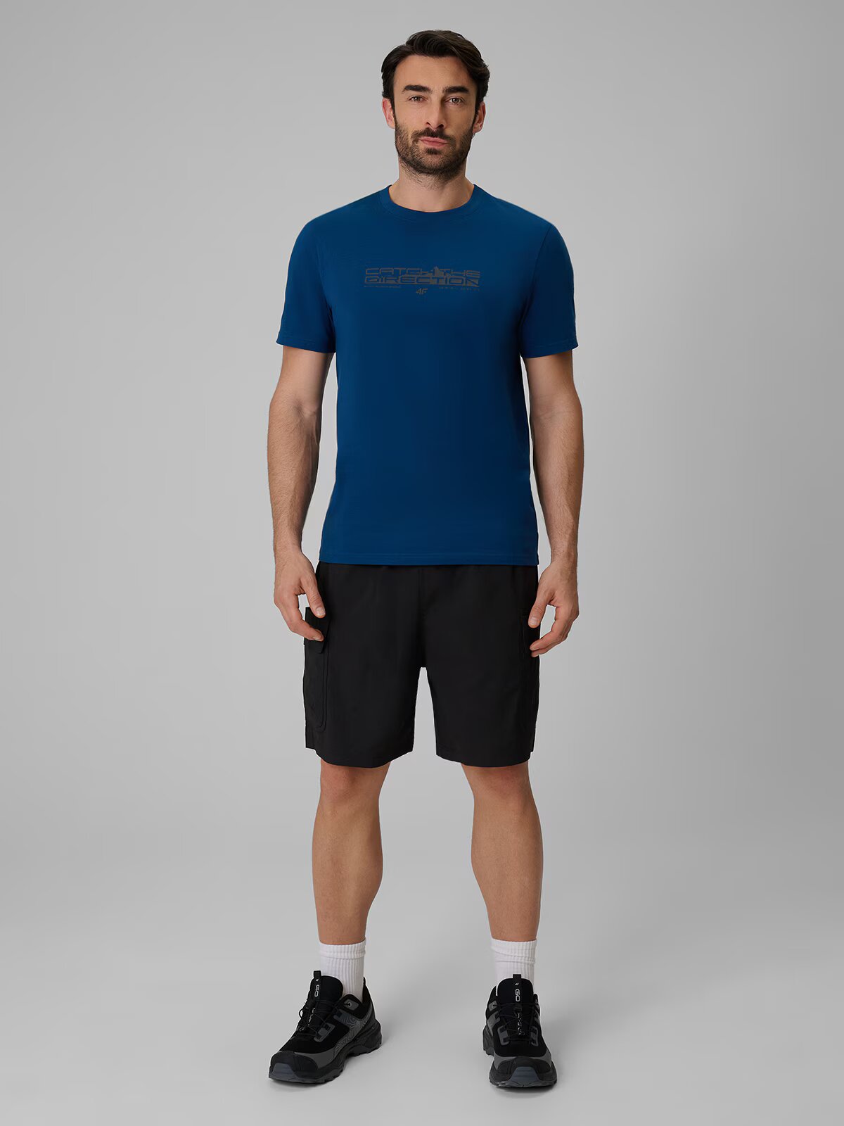 4F Tricou regular cu imprimeu pentru bărbați - S
