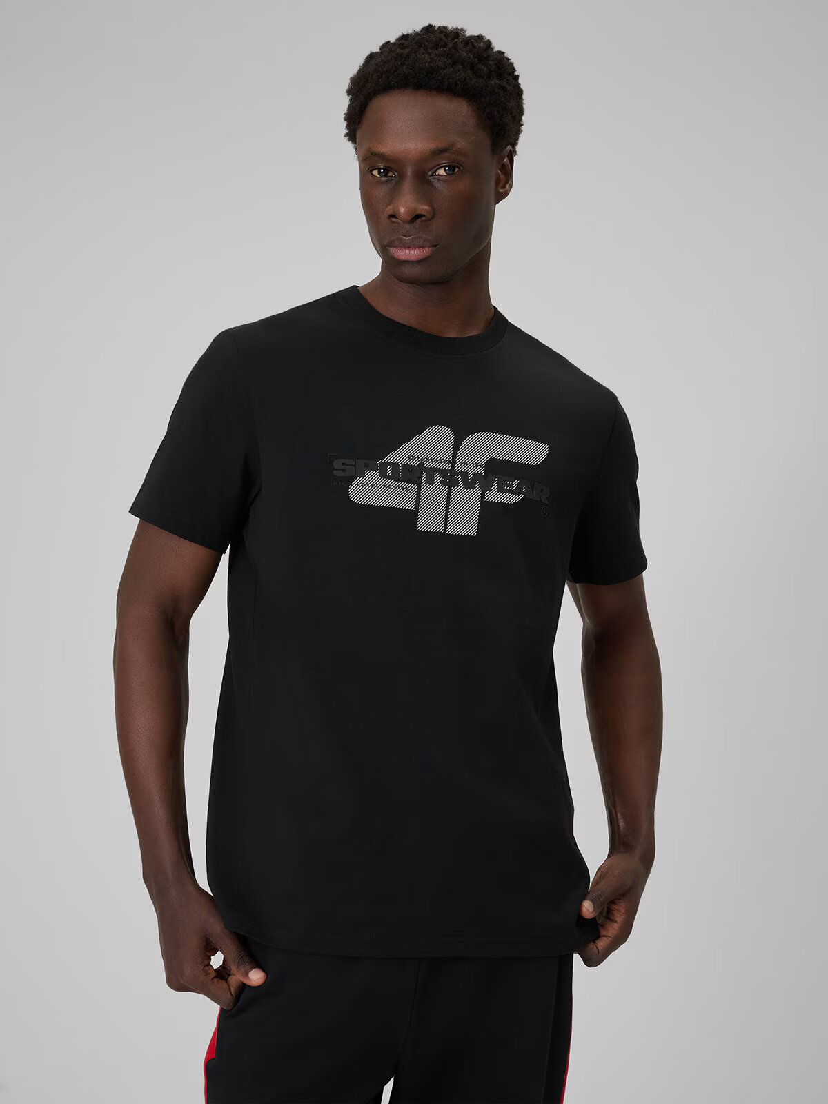 4F Tricou regular cu imprimeu pentru bărbați - S