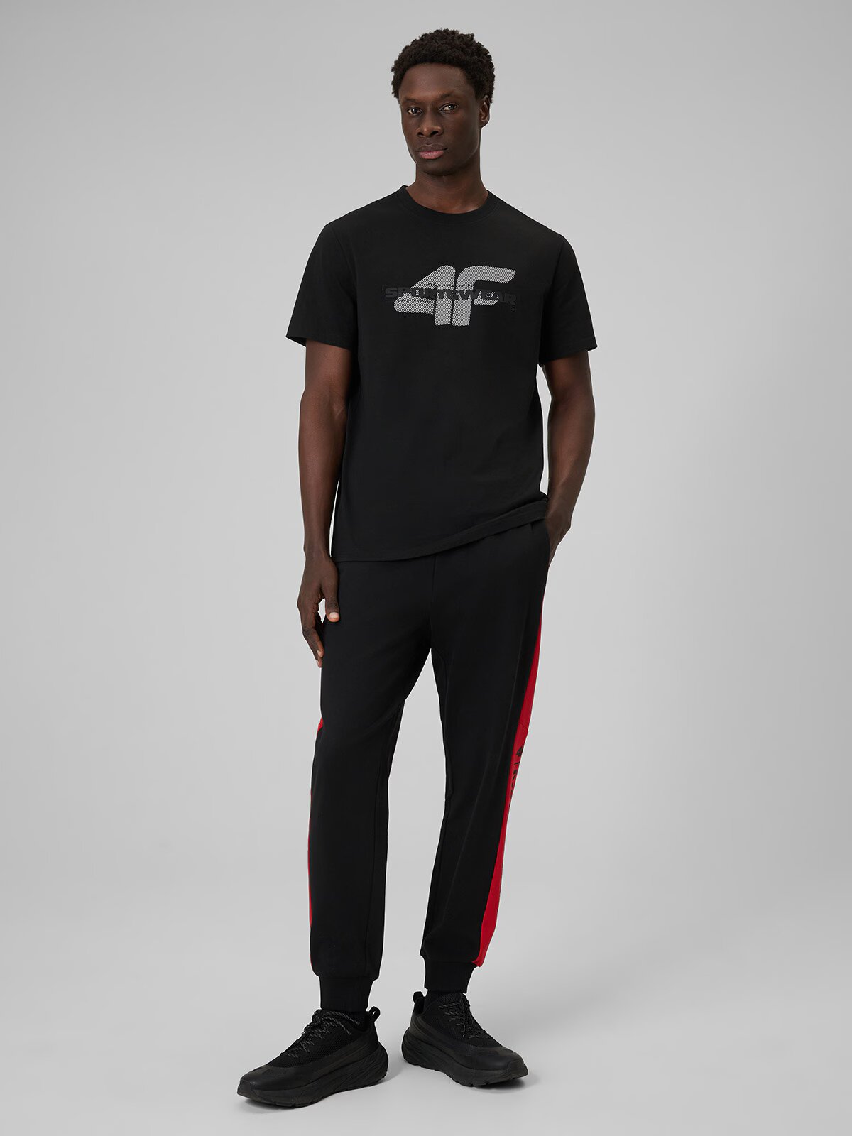 4F Tricou regular cu imprimeu pentru bărbați - S