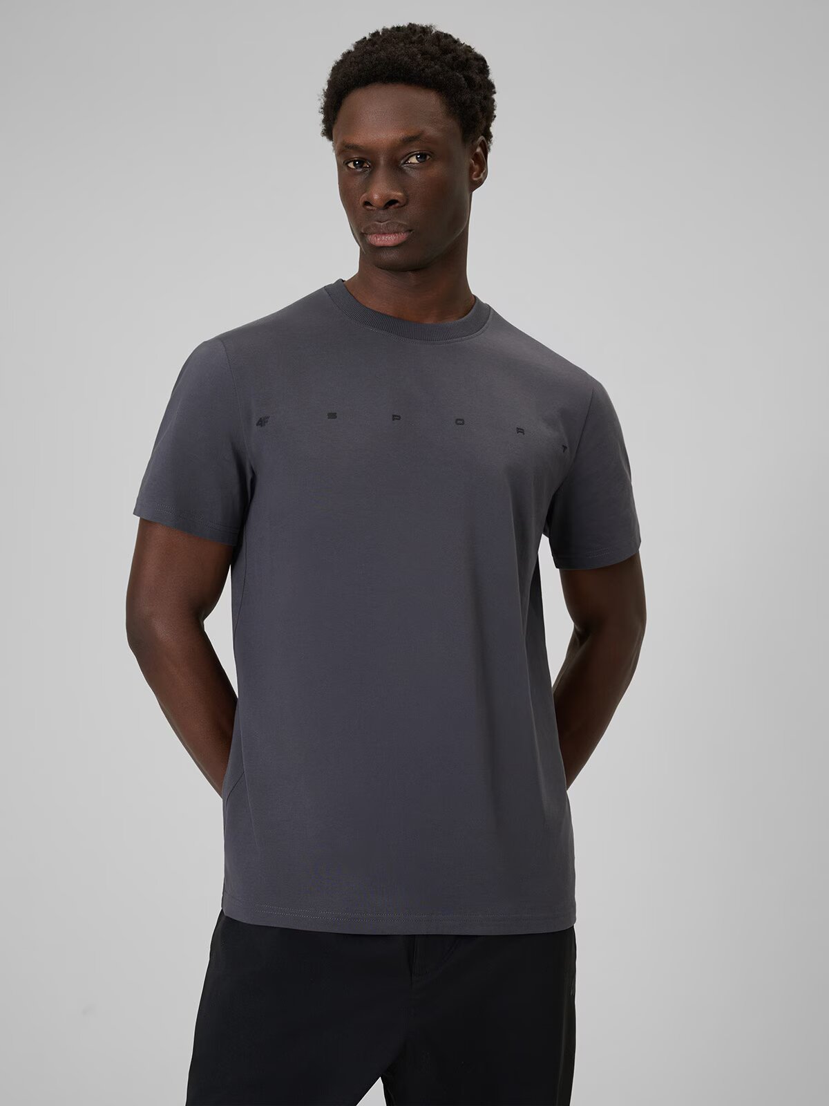 4F Tricou regular cu imprimeu pentru bărbați - S
