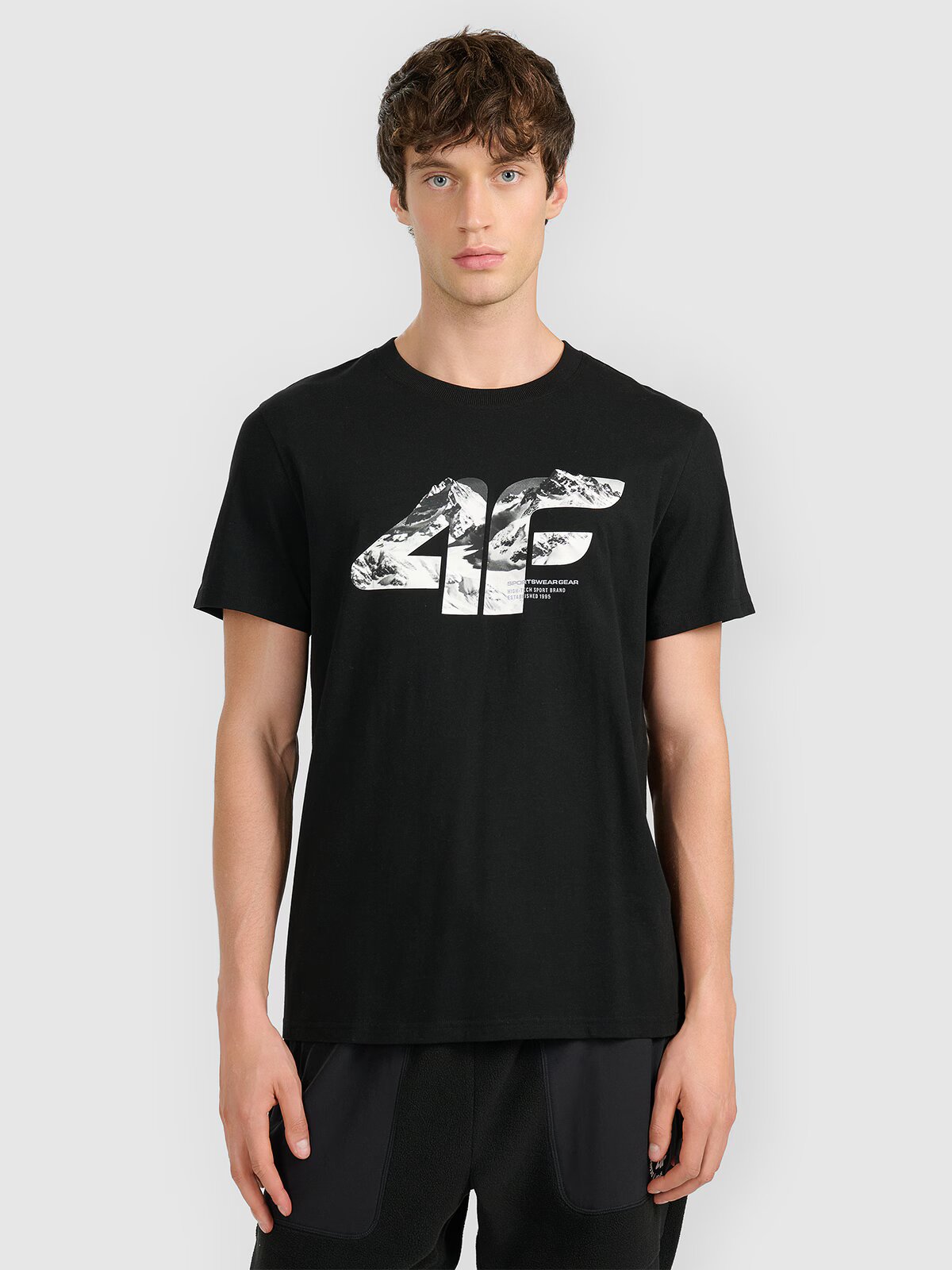 4F Tricou regular cu imprimeu pentru bărbați - M