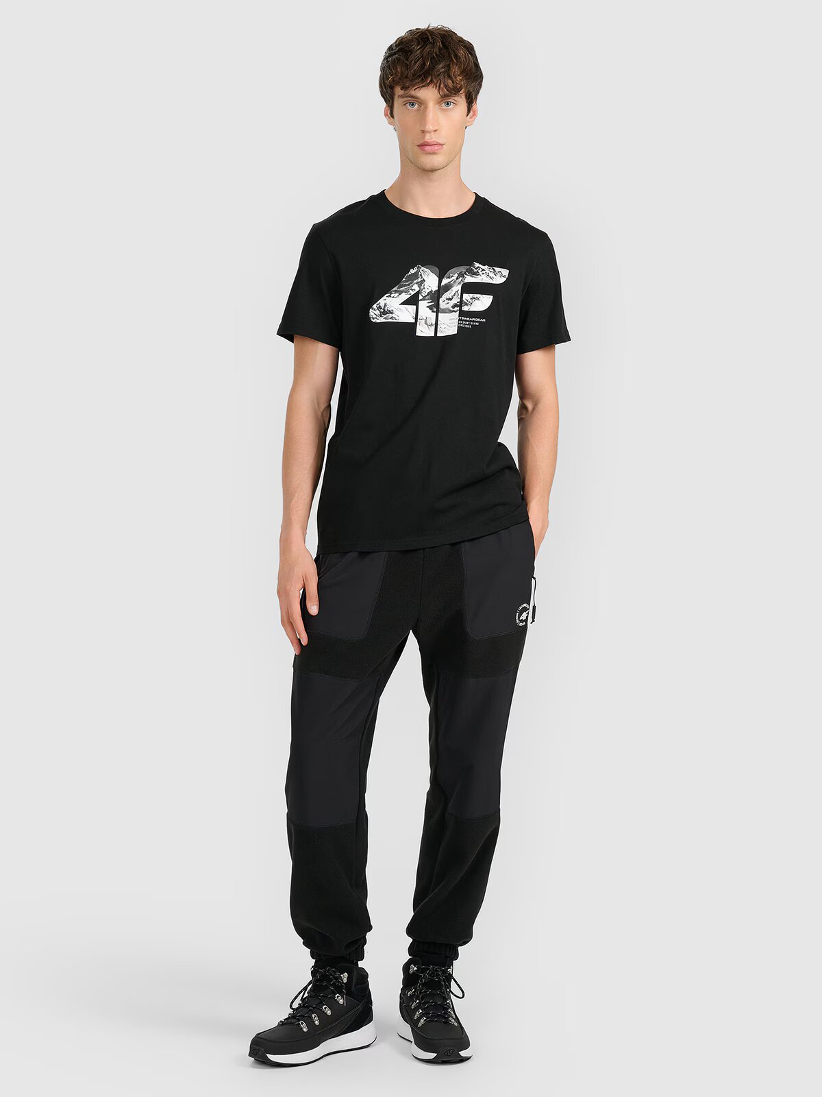 4F Tricou regular cu imprimeu pentru bărbați - M