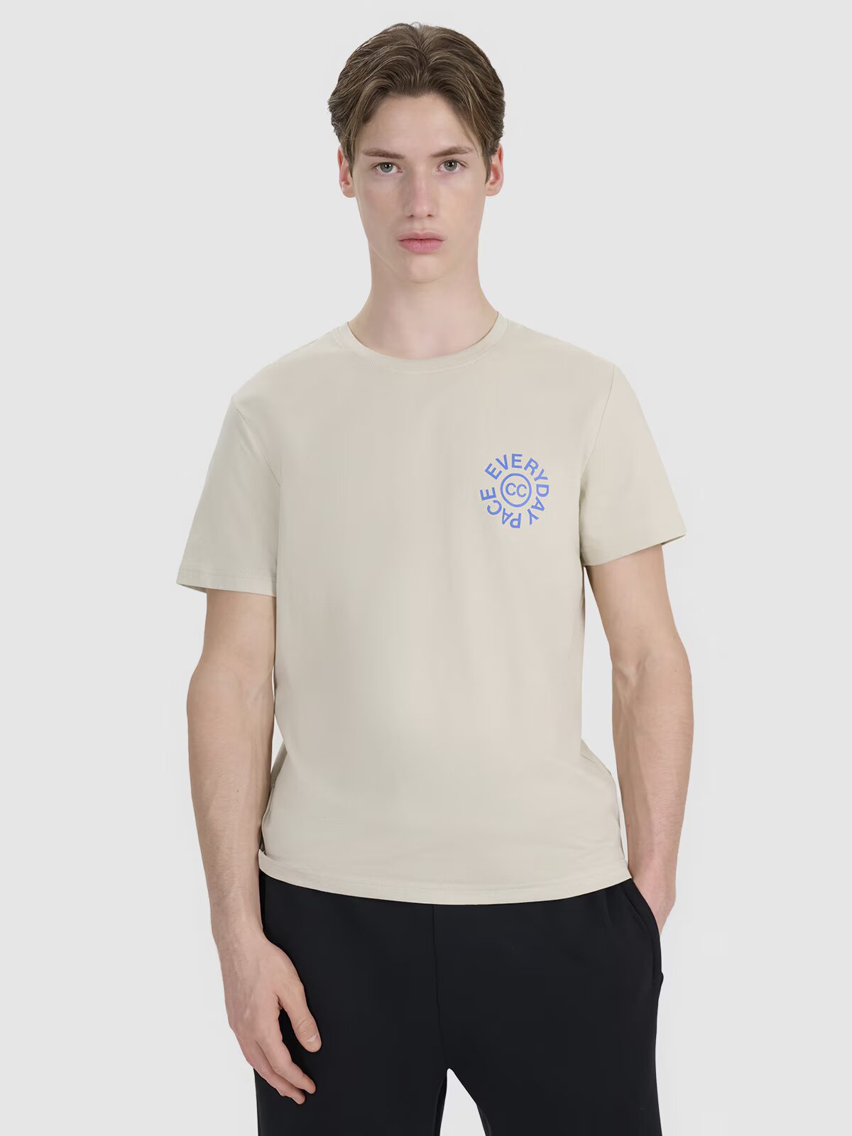4F Tricou regular cu imprimeu pentru bărbați - S
