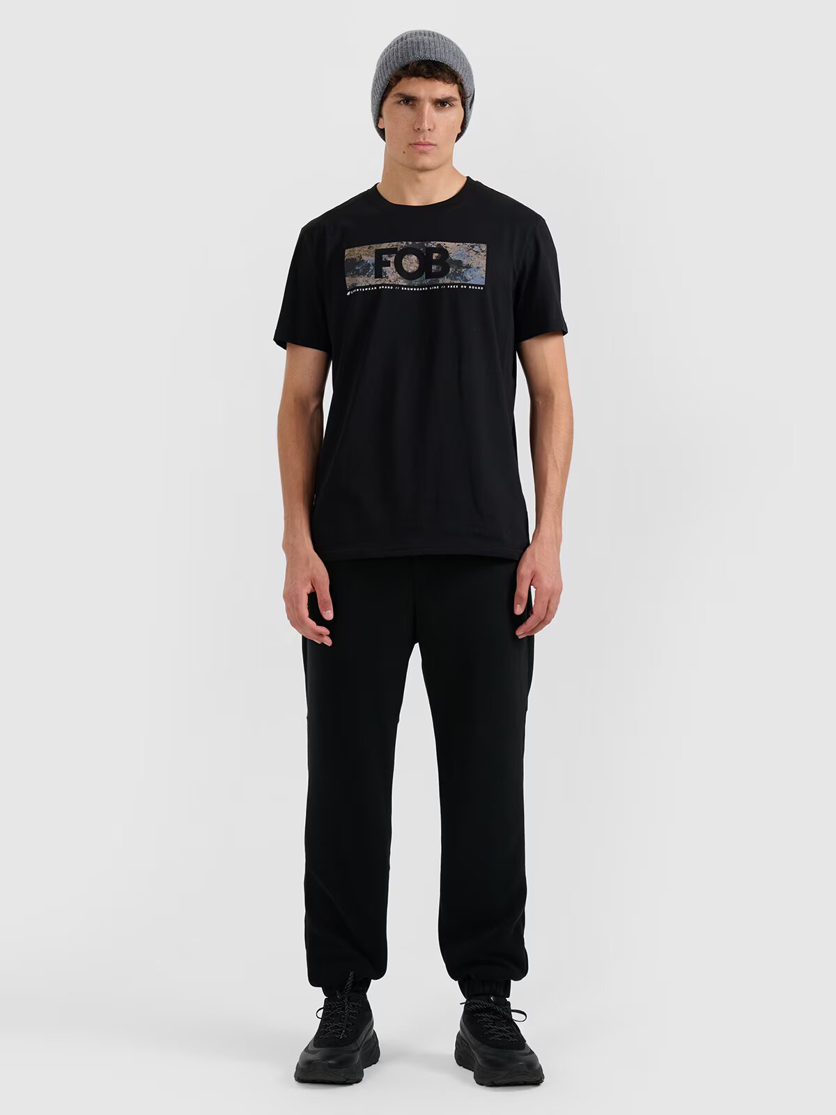 4F Tricou regular cu imprimeu pentru bărbați - S