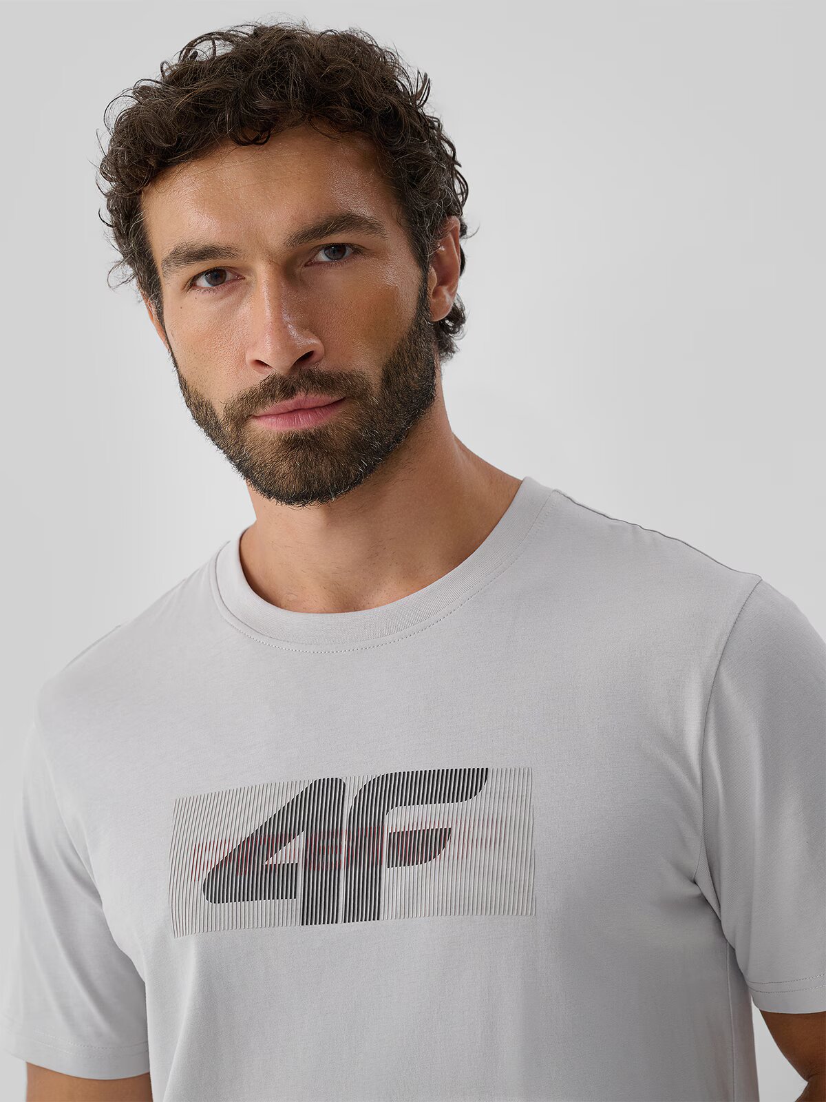 4F Tricou regular cu imprimeu pentru bărbați - L
