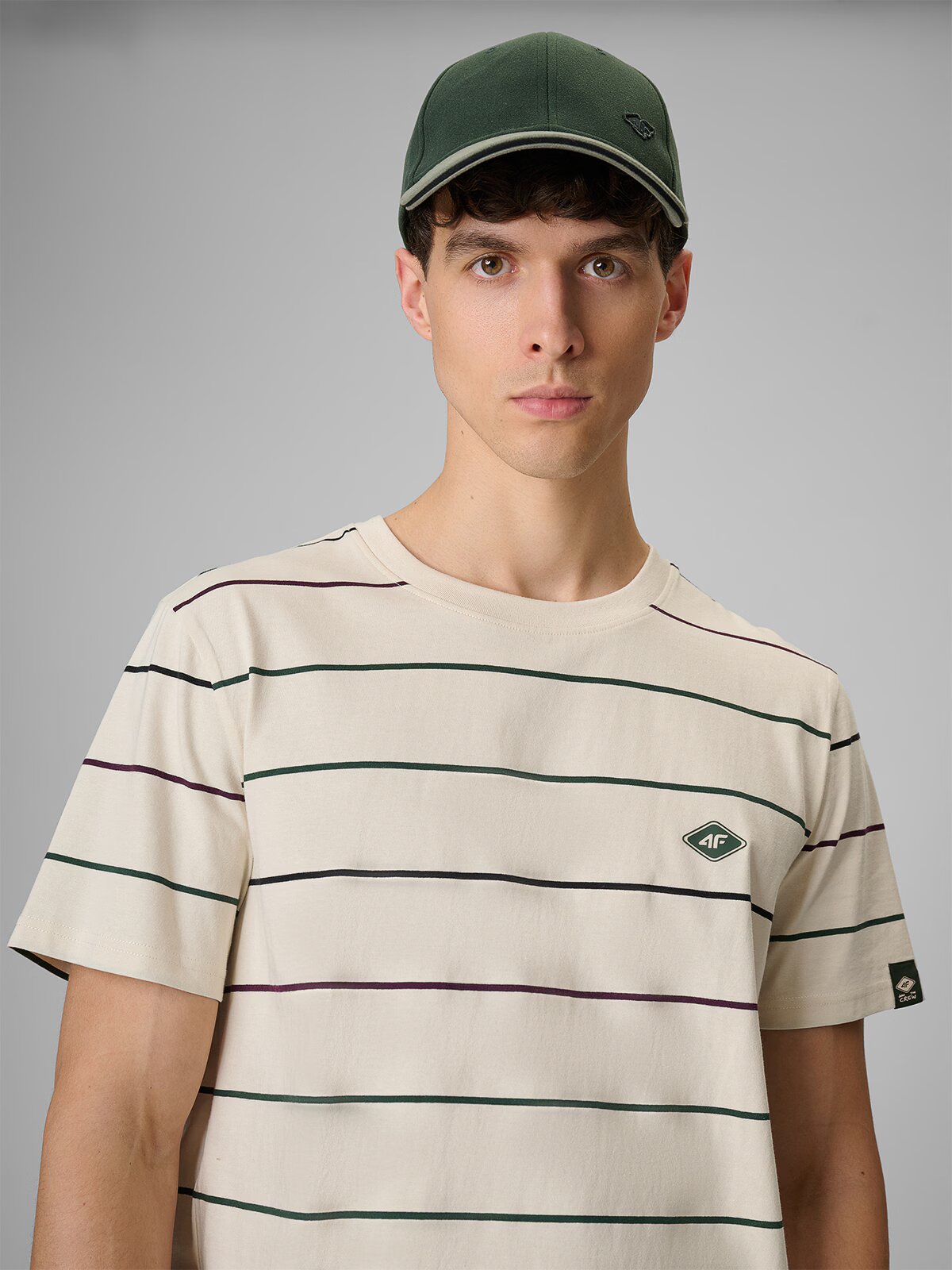 4F Tricou regular cu imprimeu pentru bărbați - S