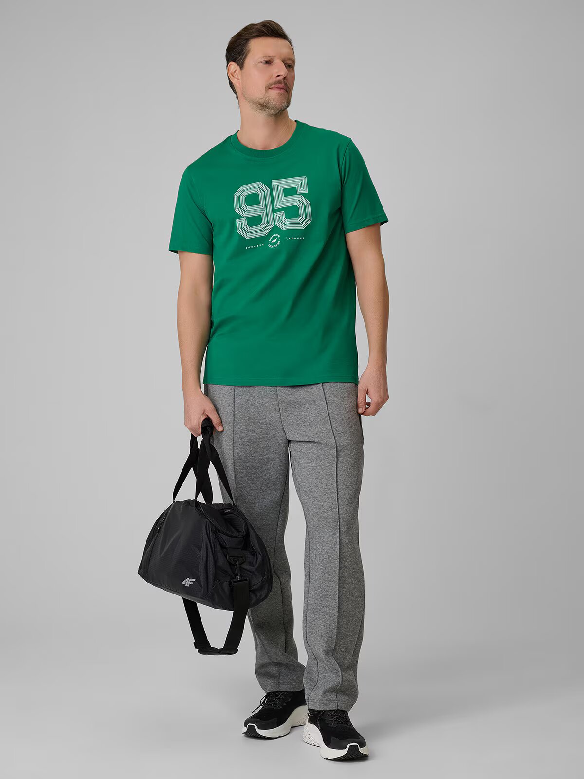 4F Tricou regular cu imprimeu pentru bărbați - XXL